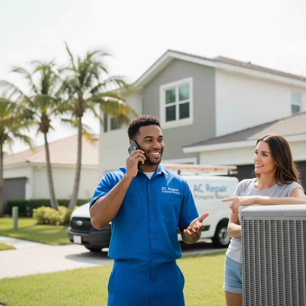 AC Repair Pompano Beach customer support in Reston